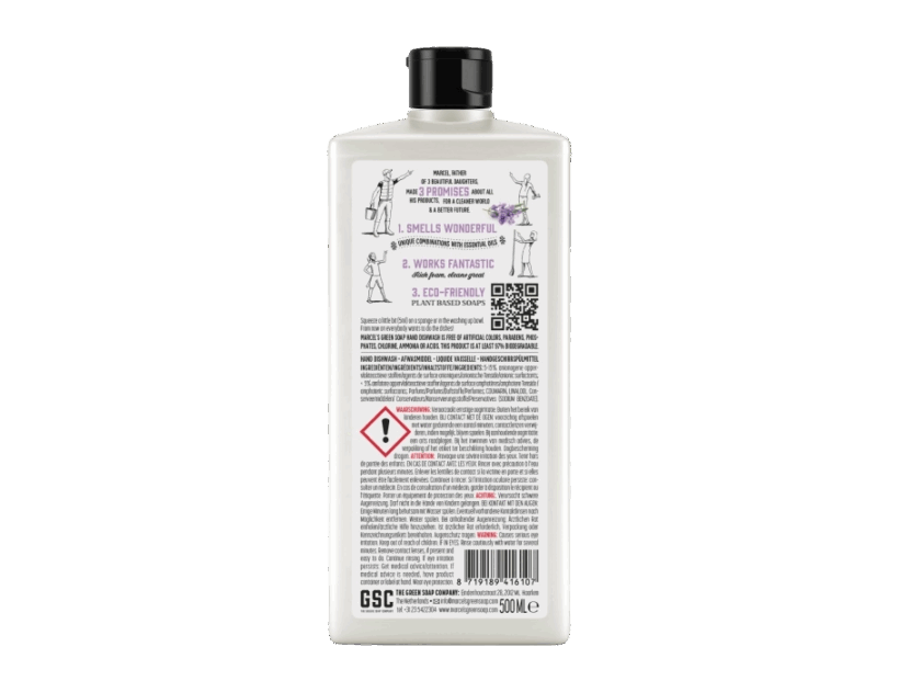 Marcels Green Soap Afwasmiddel - Lavendel & Rozemarijn achterkant
